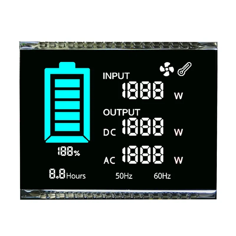 شاشة عرض 7 قطاعات وشاشة LCD مكونة من 4 أرقام