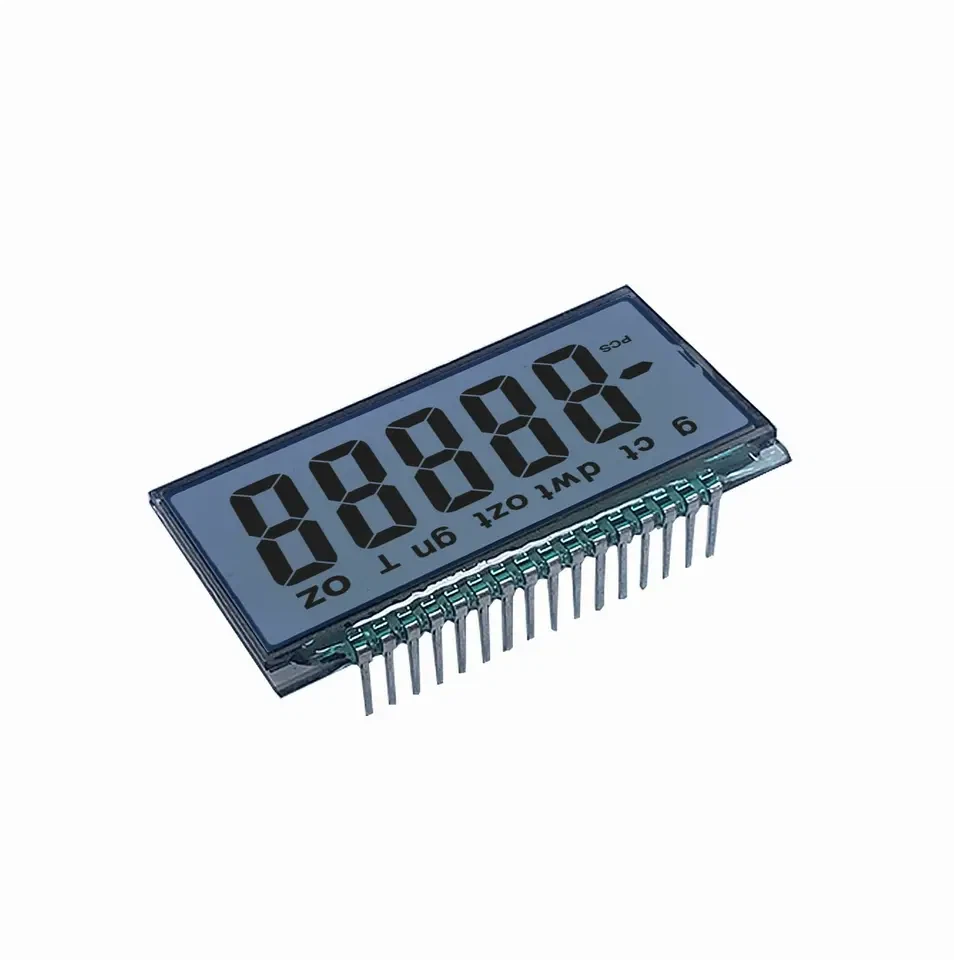 شاشة LCD ذات 7 شرائح أحادية اللون مخصصة 16-