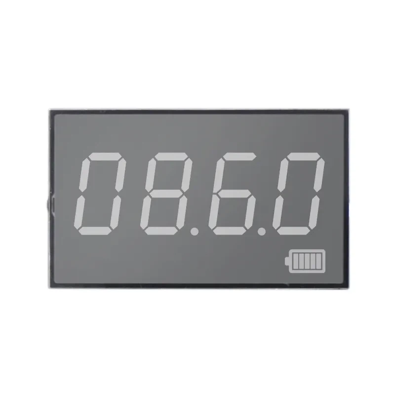 شاشة TN LCD مكونة من 7 أقسام و4 أرقام